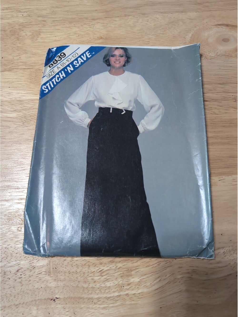 McCall's Stitch'N'Save pattern 8839 Misses' Blouse & Skirt sz 8-10-12 CUT